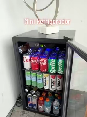 Mini refrigerador/nevera compacta para bebidas COWSAR, COWSAR Compact Beverage Portable Mini Refrigerator - 1.3-4.4 Cu.Ft Kitchen Appliance with 4 Shelves, Digital Display (32~61°F), 48-130 Soda Can Capacity, Child Lock, for Small Spaces, Home Bars, Office Use, Portable Refrigerator #cowsar #refrigerator #kitchen #TikTokShopStockUp #TikTokShopFallDealsForYou 