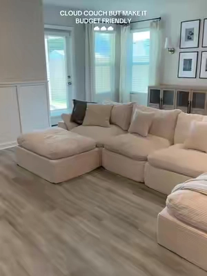 Obsessed with how BIG this is !! #couch #cloudcouch #Home #livingroom #livingroomdecor 