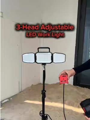 Lightweight Tripod Work Light for Job Sites & Camping.💡🧱🏕️#ecarke #light #worklight #milwaukee #tiktokshopstockup 