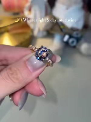 Celestial Sun and Moon Ring: Wear the entire universe on your finger. #CelestialJewelry #Jewelry #WitchyAesthetic #AstrologyVibes #StatementRing