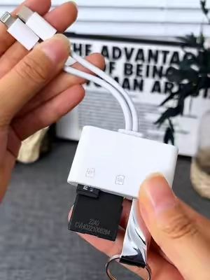 ⚡ Camera to phone in a flash. No apps, no hassle. #SDCardReader #CardReader #FastTransfer #TechGadgets #tiktokshopstockup 