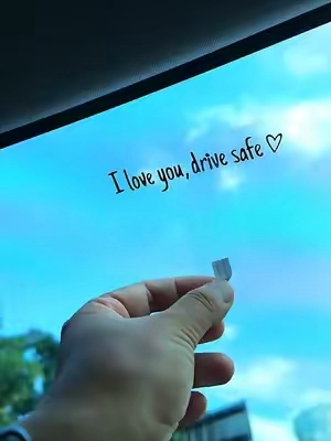 Cutest reminder,Biggest Love ❤️.The sweetest way to say “I love you,drive safely “#fyp #cardecals #cute #giftideas #GoodQi 