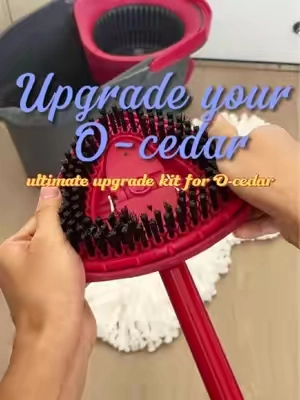 ONLY for red O-cedar bucket#CleanTok #scrubbing #ocedarmop #cleaninghacks