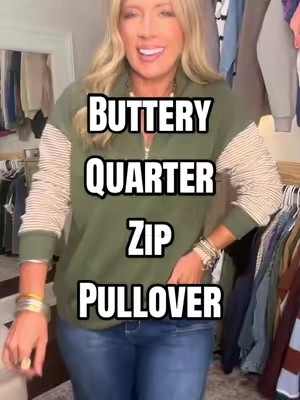 Incredibly soft quarter zip!! @shewin_official_us #quarterzip #pullover #falltops 