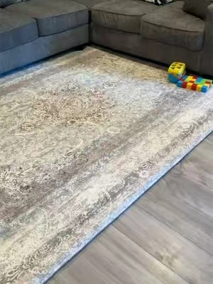 Play mats don’t have to look like a play mat! It stays out 24/7 and looks so good in the living room!  #memoryfoam #playmat #huloosleep 