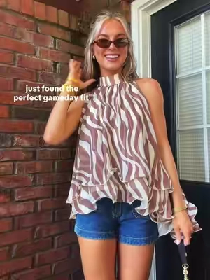 the cutest fall top 🤩 #shopcider #gamedayoutfit #ruffletops #cidersuperbrandday #falloutfitinspo 
