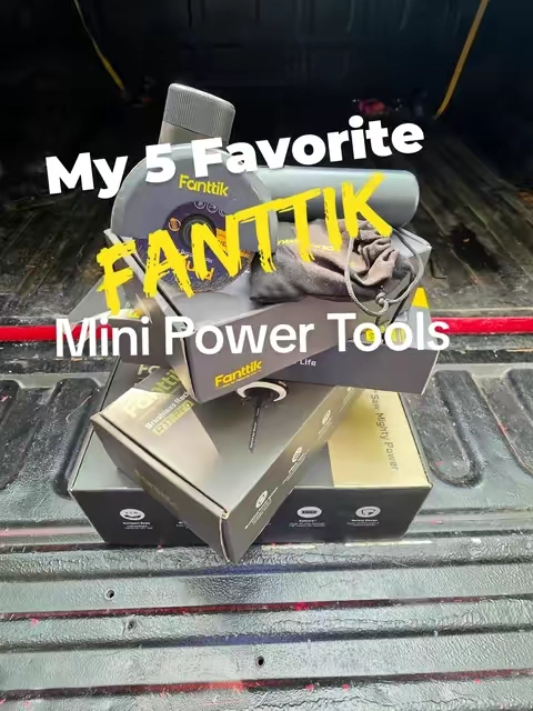 These tools from Fanttik are built well very compact and versatile great for small projects around the house. 5.) Fanttik Cordless Soldering Iron Kit 4.) Fanttik Cordless Rotary Tool Kit 3.) Fanttik Mini Reciprocating Saw  2.) Fanttik Mini Circular Saw  1.) Fanttik Mini Polisher Kit #fanttik #FanttikSuperBrandDay #fanttiktools #powertools #tiktokshopfallrestock 