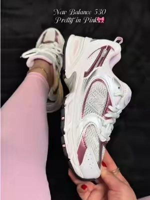 @Fly Kicks Pink New Balances 530's #cutefinds #girlythings #tiktokshopfinds #gymshoes  #girlyaesthetic 