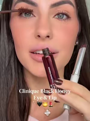 Just in time for fall🖤🍯💄🍂 @Clinique @Clinique Store #Clinique #BlackHoney #fallmakeup #falldealsforyou #tiktokshopcreatorpicks 