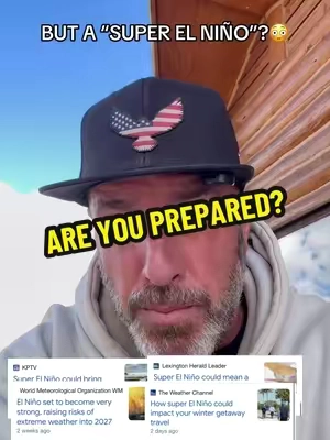 They’re warning that a very strong El Niño could disrupt weather patterns into 2027. Dad Mode says prepare before the storm… not after the power goes out. This @BLAVOR ENERGY has proven itself year after year.  #EmergencyPreparedness #PowerOutage #SolarPowerBank #WinterStorm #SuperElNino 