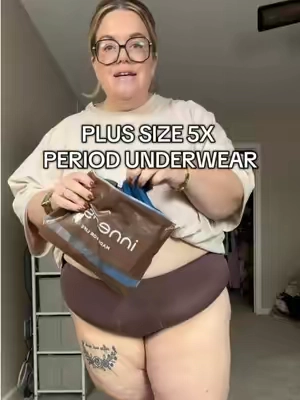 These period underwear are made of bamboo so they're extra breathable and they come in plus size up to size 5X. It has a super absorbent pad and gives you complete full coverage! #tiktokshopstockup #plussize #PlusSizeClothing #underwear #periodunderwear 