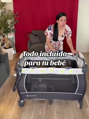 Aprovecha el descuento de este Cinco en uno de baby trend. Incluye Moisés, cambiador, cuna con colchón, corral y storage para pañales. #corral #babytrend #maternity #maternidad #parabebes 