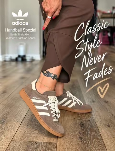 920 Size down 1!!!  Adidas Handball Spezial Earth Strata Gum Womens Fashion Shoes @Evans Sneakers #TiktokShopStockUp #TiktokShopFallDealsForYou #TiktokShopCreatorPicks 