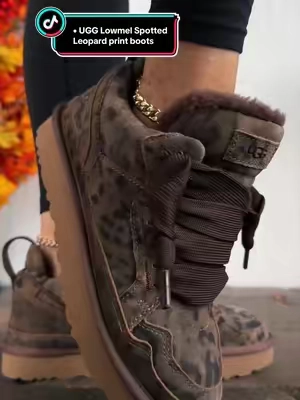 UGG Lowmel Spotted Women's Casual Sneaker, Women's Comfortable Sports Footwear, Stylish Chestnut Shoes ##UGG##ugglowmel##uggboots##tiktokshopstockup##Fallboots