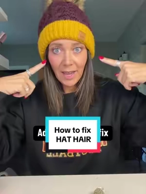 Wearing a hat doesn’t mean you have to wash your hair and start all over. All you need is a little refresh and lift at your roots! Raise The Root by @Color Wow Hair is the easiest solution to big volume! #raisetheroot #colorwowraisetheroot #hairvolume #hathair 