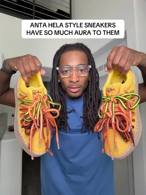 Different color shoe laces and the thick sole! Very comfortable to wear all day as well 😁 #antasports #sneakerfashion #sneakershopping #tiktokshopstockup #tiktokshopfalldealsforyou 