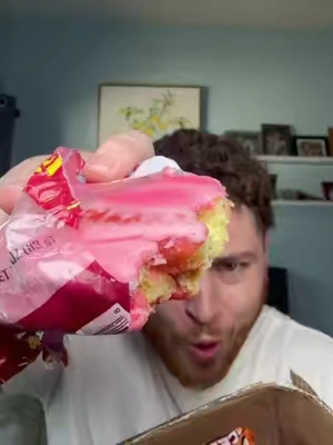 The strawberry one is PRESSURE #rapsnacks #bigback #honeybuns #snacks #tiktokshopstockup 