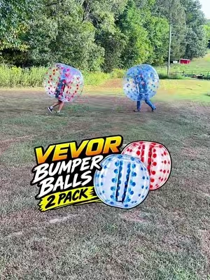 TITLE: VEVOR Inflatable Bumper Balls 2 Pack – 5FT Body Zorb Balls for Outdoor Games DESCRIPTION: Turn the backyard into a full-on game zone with these VEVOR Inflatable Bumper Balls. Designed for teens and adults, these body zorb balls are great for backyard games, family gatherings, parties, team activities, outdoor events, camps, and friendly competitions. Inflate them, climb inside, and get ready for some bouncing, bumping fun. A unique outdoor activity for groups looking for something different from traditional yard games. #BumperBalls #ZorbBall #OutdoorGames #BackyardGames #PartyGames KEYWORDS: VEVOR inflatable bumper balls, inflatable bumper ball 2 pack, 5FT bumper balls, body zorb ball, human hamster ball, inflatable body ball, outdoor games for adults, outdoor games for teens, backyard party games, family outdoor games, group outdoor activities, team building games, party activities, summer outdoor games, inflatable outdoor games DISCLAIMER: Use only as directed and with adult supervision when appropriate. Follow all manufacturer safety instructions, age recommendations, and weight limits. Avoid hard, sharp, uneven, or hazardous surfaces. Protective gear may be appropriate. Participation involves risk of injury. 