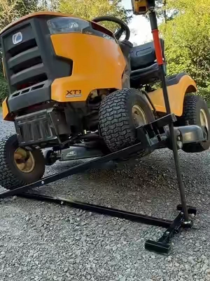 VEVOR Carbon Steel Riding Lawn Mower Maintenance Lift Jack, 880 Lbs Capacity, 23.6" Height, Telescopic with Crank Handle & Power Tool Handles, Foldable Base Lifter, 39.5" Tire Fit, Garage & Shed Use, Blade Replacement.   #lawnmower #mechanic #tools #tiktokfallstockup #tiktokshopcreatorpicks @VEVOR Automotive Store 