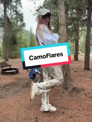 The camo print already makes a statement, but that flared fit takes them to another level. Cute, comfy, and so easy to style. #CamoFlares #FlareLeggings #CamoStyle #ComfyOutfit #TikTokShopFinds
