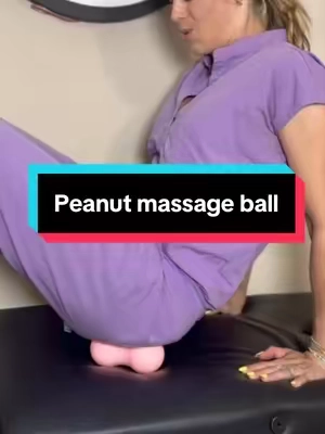 Try this piriformis release for your low back and hip pain and tightness #peanutmassageball #myofascialrelease #piriformissyndrome #lowbackpainrelief #sijointpain 