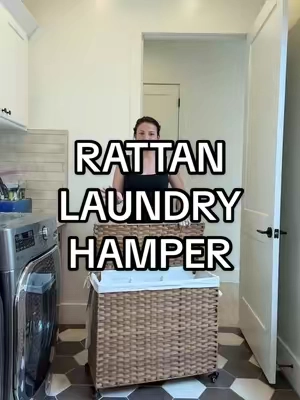 ordering a second one as we speak 😍😭 #laundry #laundryroom #hamper #aesthetic 