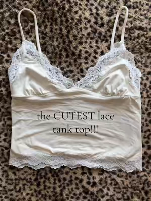 there’s so many cute colors too!!! #qinsen #tanktop #tanktops #lacetanktops #cami 