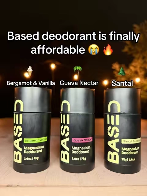 All natural so won’t mess with your health 🙏  @BASED #BASEDpartner #deodorant #sweat 