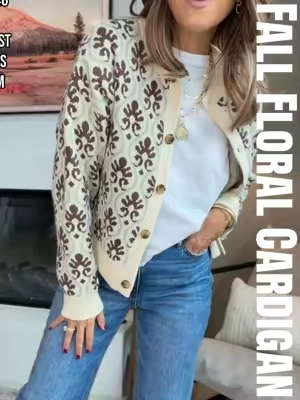 The pattern 🤌🏼✨ The fabric 🤌🏼✨ The cut 🤌🏼✨ #fallcardigan #cardigan #fallstyleinspo #thanksgivingoutfit #workwear 