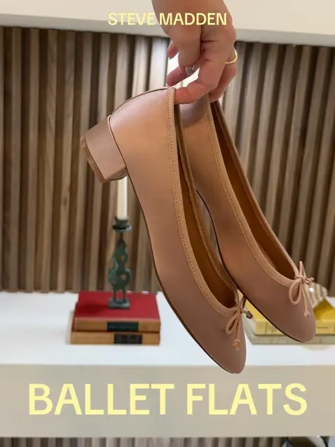 the prettiest ballet heel for when flats feel too casual but heels feel like a helllno 🎀🩰 #stevemadden #balletheels #pinkshoes #blockheelshoes   