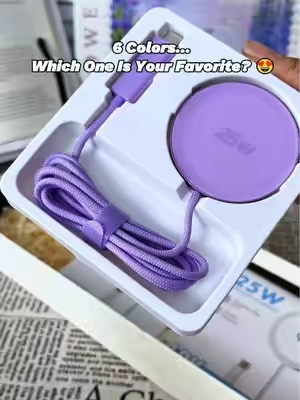 Just place your Phone on it and let the magic happen ⚡ Simple, magnetic, and perfect for everyday charging. #wirelesscharger #iphone #magsafecharger #qi2 #tiktokshopstockup  