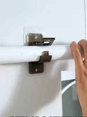 Adhesive curtain rod hanger, they just stick on the walls and no tools needed!                                            #hook#curtainrodholder#sohochic#tiktokshopstockup#tiktokshopbacktoschoolsale 