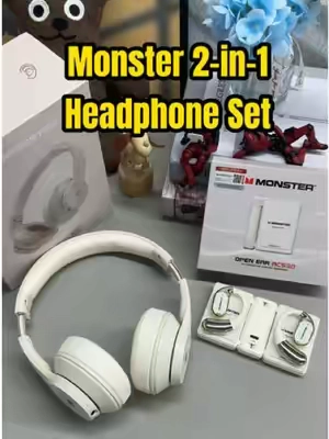 Wait… ONE Set Gets You TWO Pairs of Monster Headphones?! 👀🎧
 #MonsterHeadphones
 #WirelessHeadphones
 #WirelessEarbuds
 #TechFinds
 #TikTokShopFinds