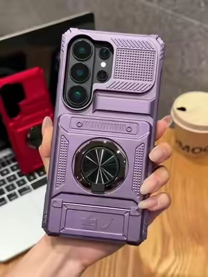 Suitable for Samsung Galaxy S25/ S24/S23/ S22S21UltraPlus, wallet case with card holder (store2cards) + 360° rotating ring holder heavydutyservicewallet#samsunggalaxyphonecase#tiktokshopstockup#protectyourphone#shockproofcase 