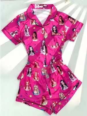 kpop nights just got cuter. 🎀✨ cozy pjs for every katseye fan. 💖 #katseye #kpop #pajamas #christmas #TikTokshopbacktoschool