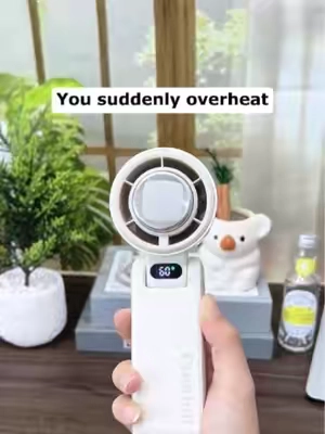 If you overheat out of nowhere, this is such a smart thing to keep nearby.#Coolhill #PortableFan #Musthave #SummerMustHaves #TikTokMadeMeBuyIt 