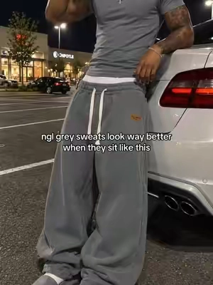 this fit makes them hit #sweatpants #baggypants #widelegpants #fyp #fitcheck  