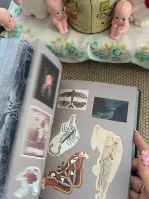 The sticker book is so freaking awesome#TikTokShopCreatorPicks #tiktokshopstockup #stickerbook #junkjournal 