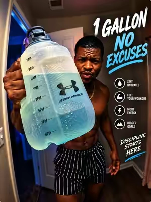 STOP carrying around those tiny water bottles! 💦💪 One gallon, one jug, and hydration all day long! The Under Armour One-Gallon Water Jug is built for those who train hard, stay active, and take their hydration seriously! From morning runs to intense gym sessions, keep your water close and your goals closer! 🔥 Grab yours today and level up your hydration game! 🛒 #UnderArmour #OneGallonWaterJug #GymEssentials #StayHydrated #TikTokShopFinds