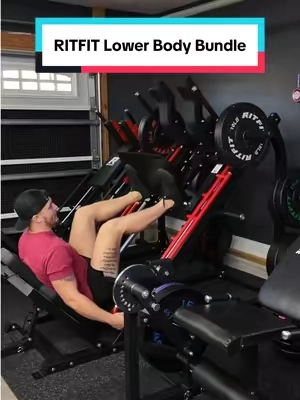 You get the BLP01 for heavy leg press and hack squat work, plus the PLC01 for leg extensions, leg curls and more. Compound lifts and isolation work in one package makes this a seriously complete lower-body setup for a home gym. #TikTokShopCreatorPicks #tiktokshopstockup #RITFIT #LegDay #HomeGym