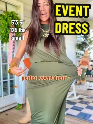 lightweight & stretchy!!! easy to walk in ❤️‍🔥✨ #maxidress #partydress #weddingguestdress #fashion #fyp 