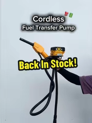 This Cordless Fuel Pump Is Finally Back in Stock!⛽️🔋✨#ecarke #fuelpump #dewalt #milwaukee #tiktokshopstockup 