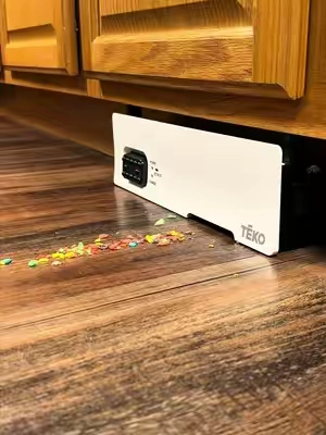 This is actually a life saver for those small kitchen messes 🥹 #undercountervacuum #tekovacuum #cleaning 