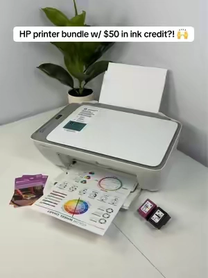 HP DeskJet 3-in-1 Printer Bundle #homeoffice #printer #officeessentials #hpprinter #TikTokShopCreatorPicks 