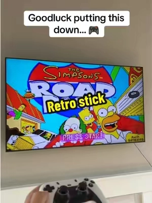 I haven’t gotten off the couch since I started playing it! #retrostick #retroconsole #gaming #retrogames 