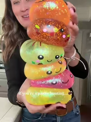 The Thanksgiving theme dumplings are here!  Sugar texture inside and cute little faces on the front! ##dumplings##squishy##dumpling##squishies