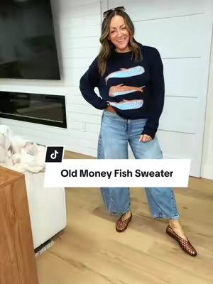 I can’t get enough of them! 😍 5’2” 130 in a Medium #fishsweater #sweater #oldmoneyaesthetic #fallsweater #modestfashion @Cicy Bell shop 