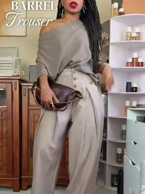 Love these Aelfric Eden wide leg barrel trousers! They’re a must for the fall season. These are so chic and a staple for the wardrobe!  #trouserpants #widelegpants #aelfricedenoutfits #barrelpants #fallfashiontrends 