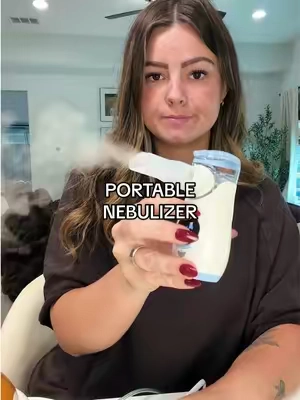 As the mom of a kid with severe asthma, trust me… it’s a game changer for those rough nights 🙌🏼😷 #portablenebulizer #asthmarelief #sickseason #sickkid #nebulizer 