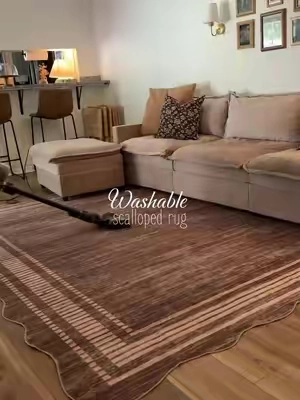 Kid and pet friendly are very much needed in this house! #rug #machinewashable #homedecor 